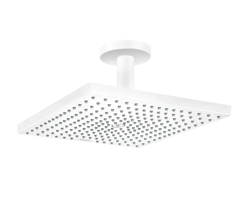 Dušo galva Hansgrohe Raindance E, 30x30 cm, EcoSmart, nuo lubų matinė balta, 26251700 NEW