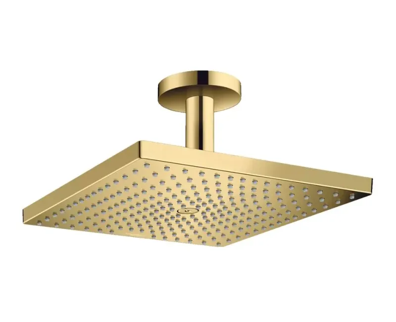 Dušas galva Hansgrohe Raindance E, 30x30 cm, EcoSmart, no griestiem pulēts zelts, 26251990 NEW