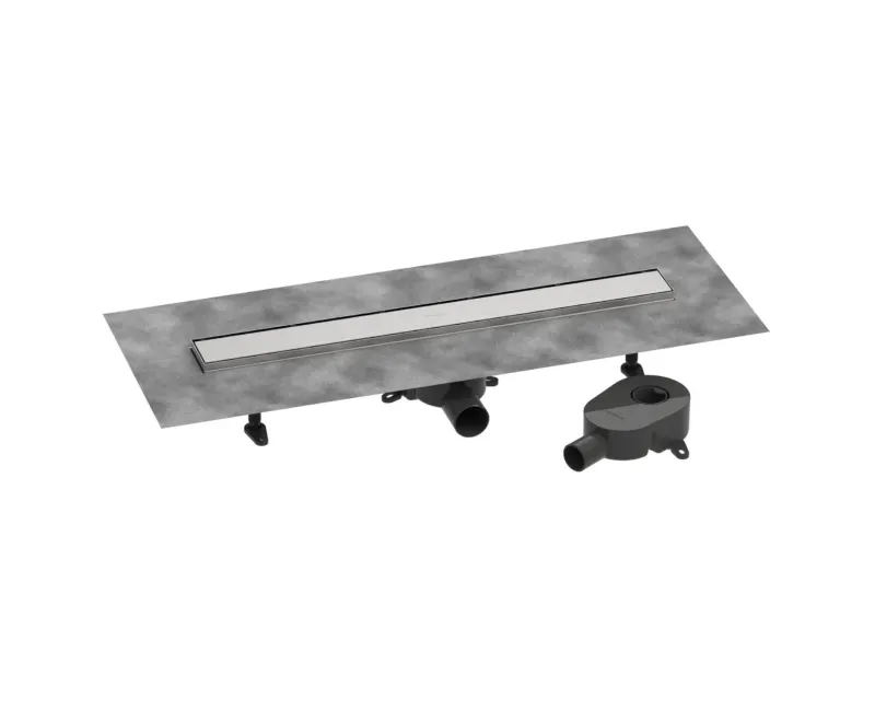 Dušas kanāls Hansgrohe RainDrain Go, 70 cm ar divpusēju resti, matēta nerūsējošā tērauda, 56272800 NEW