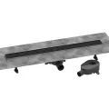 Dušas kanāls Hansgrohe RainDrain Go, 80 cm ar divpusēju resti, matēta melna, 56273670 NEW