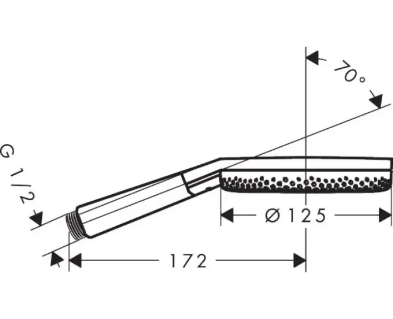 Душевая трубка Hansgrohe Raindance Alive Select S, 3 режима, матовая бронза, 24500140