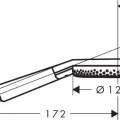 Dušas klausule Hansgrohe Raindance Alive Select S, 3 režīmi, matēta balta, 24500700 NEW