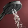 Душевая трубка Hansgrohe Raindance Alive Select S, 3 режима, EcoSmart+, матовый черный хром, 24512340