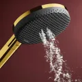 Dušas klausule Hansgrohe Raindance Alive Select S, 3 režīmi, EcoSmart+, pulēts zelts, 24512990 NEW