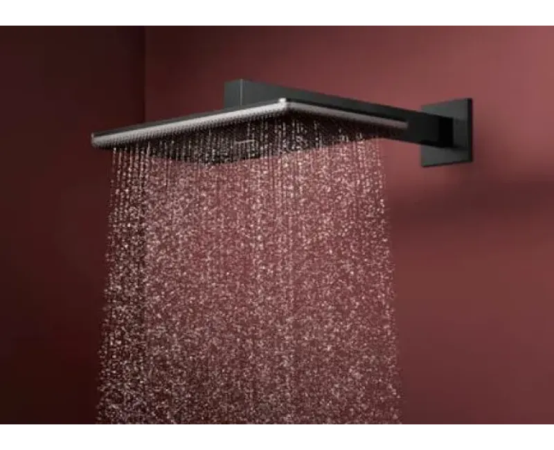 Dušas galva Hansgrohe Raindance Alive Q, 21x34 cm, matēta melna hroms, 24530340 NEW