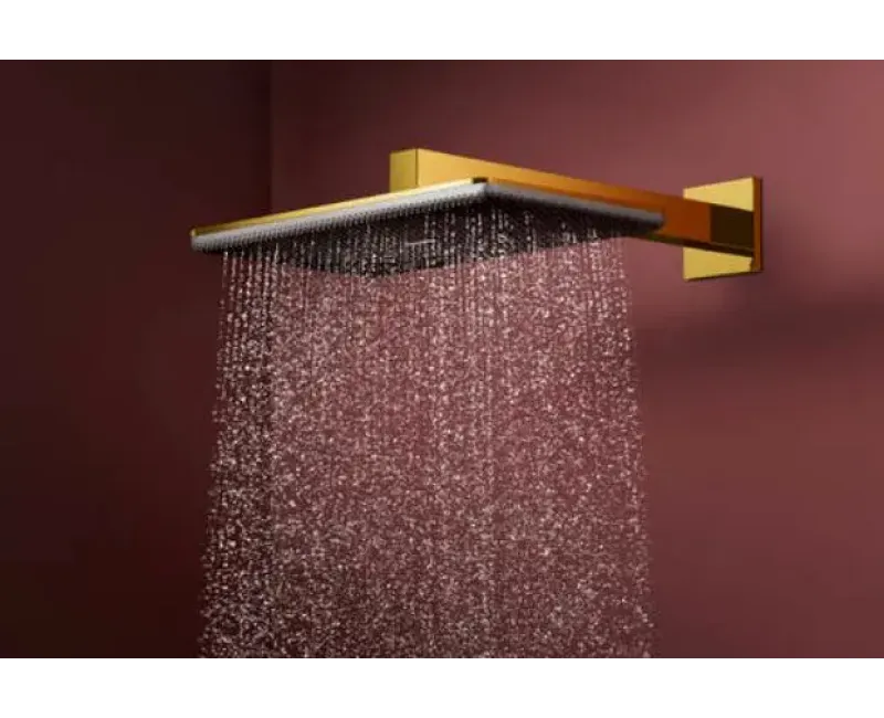 Dušas galva Hansgrohe Raindance Alive Q, 21x34 cm, pulēts zelts, 24530990 NEW