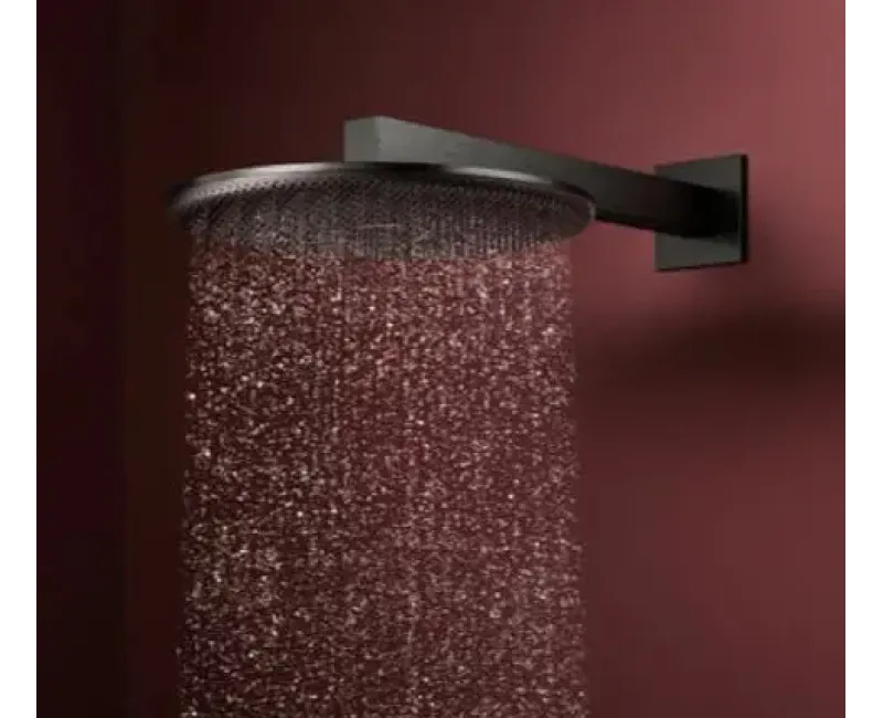 Dušas galva Hansgrohe Raindance Alive S, diametrs 30 cm, 2 režīmi, EcoSmart, matēta melna hroms, 24541340 NEW