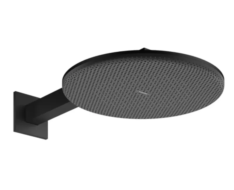Душевая голова Hansgrohe Raindance Alive S, диаметр 30 см, 2 режима, EcoSmart, матовая черная, 24541670