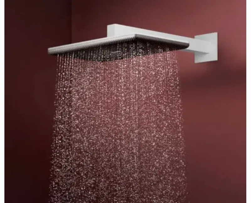 Dušas galva Hansgrohe Raindance Alive Q, 21x34 cm, 2 režīmi, matēta balta, 24550700 NEW