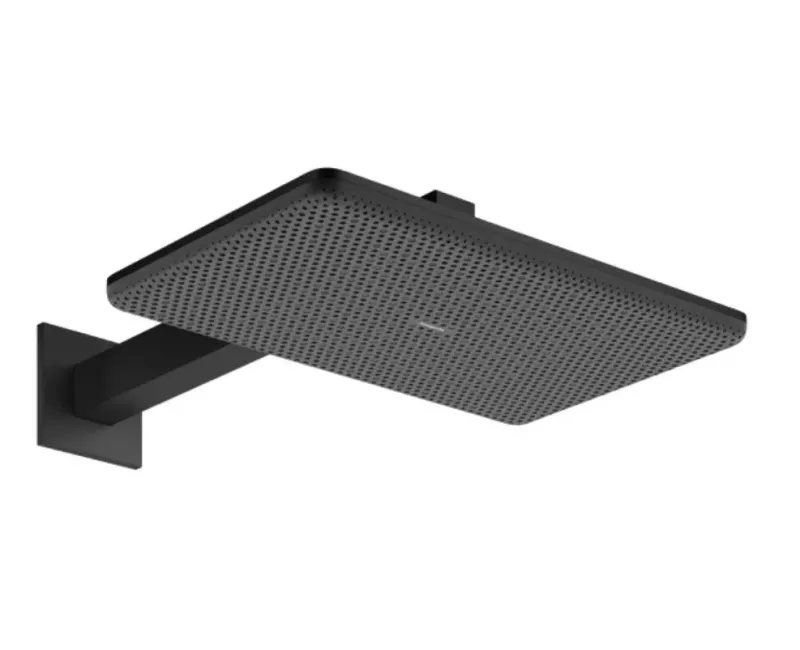 Душевая голова Hansgrohe Raindance Alive Q, 21x34 см, 2 режима, EcoSmart, матовая черная, 24551670