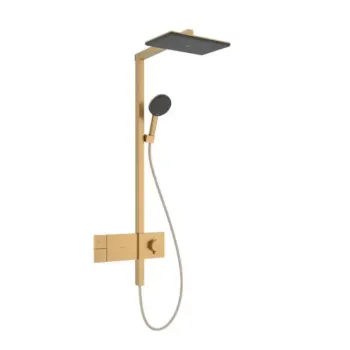 Dušas Sistēma Hansgrohe Raindance Alive Q, ar termostatu, 21x34 cm, 3 režīmi, matēta bronza, 24580140 NEW