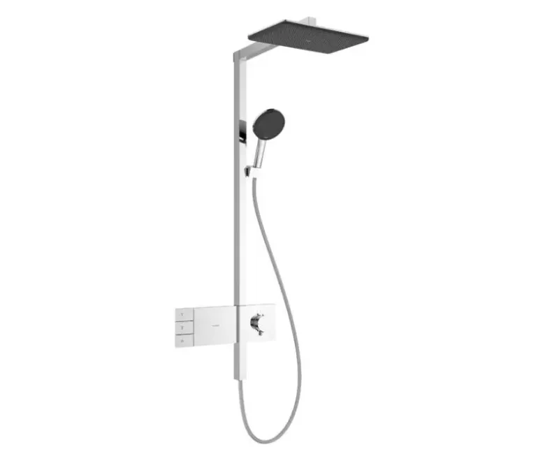Dušas Sistēma Hansgrohe Raindance Alive Q, ar termostatu, 21x34 cm, 3 režīmi, hroms, 24590000 NEW