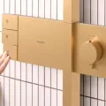 Душевая система Hansgrohe Raindance Alive Q, с термостатом, 21x34 см, 3 режима, матовая бронза, 24590140