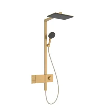 Dušas Sistēma Hansgrohe Raindance Alive Q, ar termostatu, 21x34 cm, 3 režīmi, matēta bronza, 24591140 NEW
