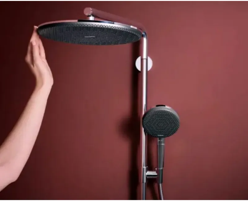 Душевая система Hansgrohe Raindance Alive S Puro, с термостатом, 21x34 см, 3 режима, хром, 24592000