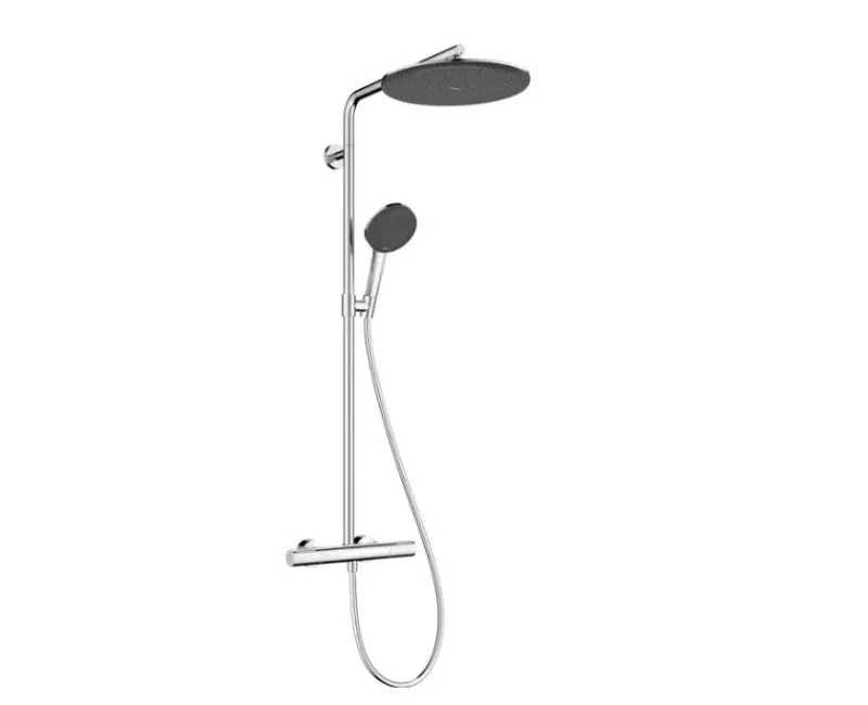 Душевая система Hansgrohe Raindance Alive S Puro, с термостатом, 21x34 см, 3 режима, хром, 24592000