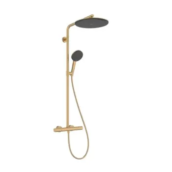Dušas Sistēma Hansgrohe Raindance Alive S Puro, ar termostatu, 21x34 cm, 3 režīmi, matēta bronza, 24592140 NEW
