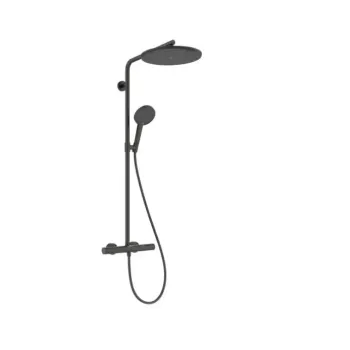 Dušas Sistēma Hansgrohe Raindance Alive S Puro, ar termostatu, 21x34 cm, 3 režīmi, matēta melna, 24592340 NEW