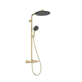 Dušas Sistēma Hansgrohe Raindance Alive S Puro, ar termostatu, 21x34 cm, 3 režīmi, pulēts zelts, 24592990 NEW