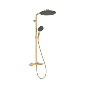 Dušas Sistēma Hansgrohe Raindance Alive S Puro, ar termostatu, 21x34 cm, 3 režīmi, EcoSmart, matēta bronza, 24593140 NEW