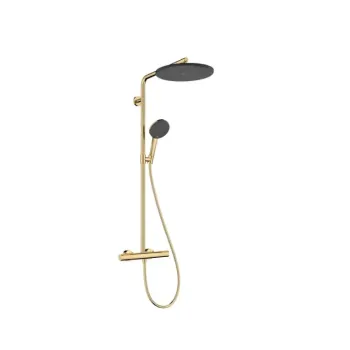 Dušas Sistēma Hansgrohe Raindance Alive S Puro, ar termostatu, 21x34 cm, 3 režīmi, pulēts zelts, 24593990 NEW