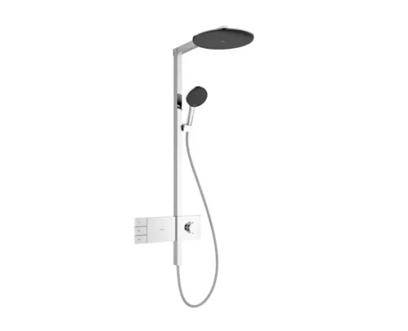 Dušas Sistēma Hansgrohe Raindance Alive S, ar termostatu, diametrs 30 cm, 3 režīmi, EcoSmart, hroms, 24596000 NEW