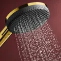 Dušas komplekts Hansgrohe Raindance Alive Select S, 3 režīmi, pulēts zelts, 24600990 NEW