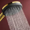 Душевой комплект Hansgrohe Raindance Alive Select S, 3 режима, полированный золото, 24602990