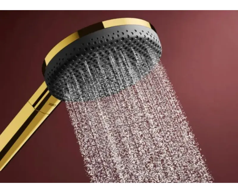 Душевой комплект Hansgrohe Raindance Alive Select S, 3 режима, полированный золото, 24602990