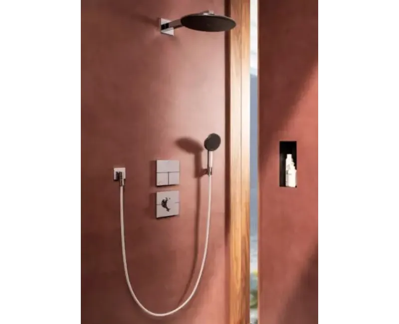 Dušas komplekts Hansgrohe Raindance Alive Select S, ar dušas klausuli, dušas turētāju un dušas šļūteni, 3 režīmi, EcoSmart, hroms, 24611000 NEW