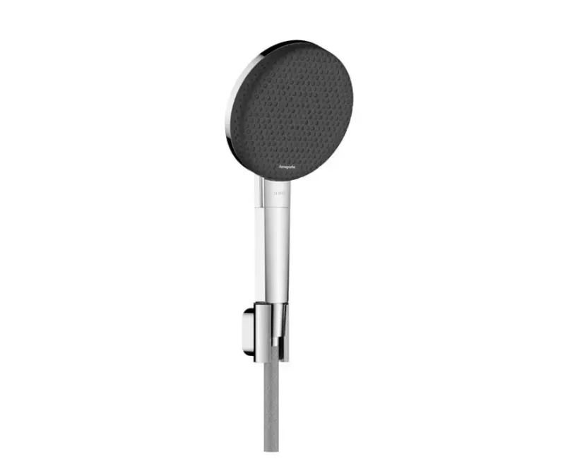 Dušas komplekts Hansgrohe Raindance Alive Select S, ar dušas klausuli, dušas turētāju un dušas šļūteni, 3 režīmi, EcoSmart, hroms, 24611000 NEW
