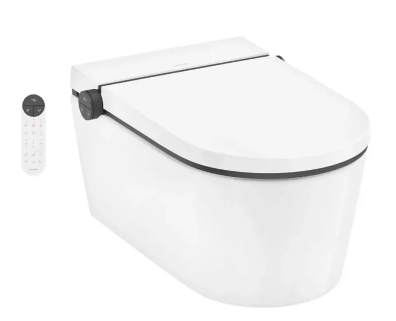 Tualetes pods ar Bide funkciju Hansgrohe LavaPura Element S, SoftClose, AquaHelix Flush, HygieneEffect, SmartClean, balts, 63021450 NEW