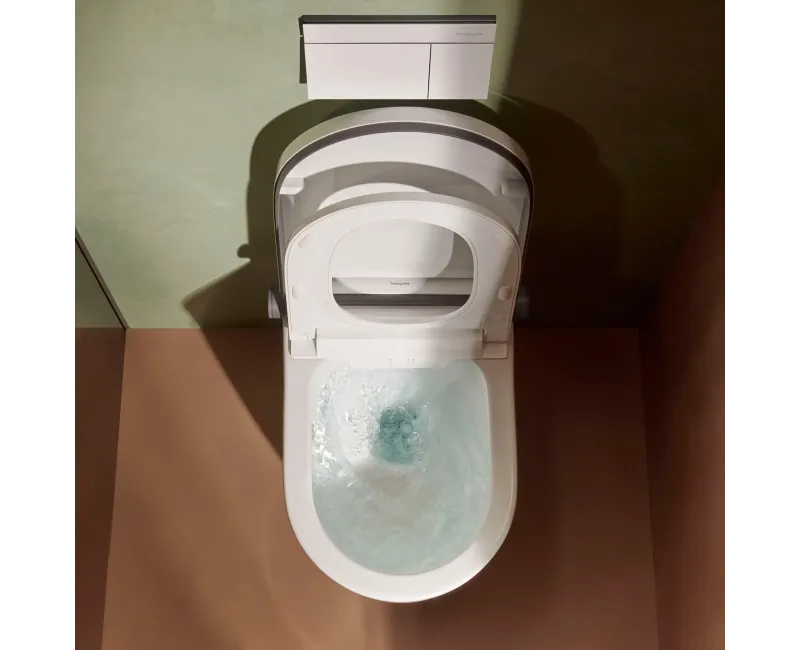 Tualetes pods ar Bide funkciju Hansgrohe LavaPura Element S, SoftClose, AquaHelix Flush, HygieneEffect, SmartClean, balts, 63021450 NEW
