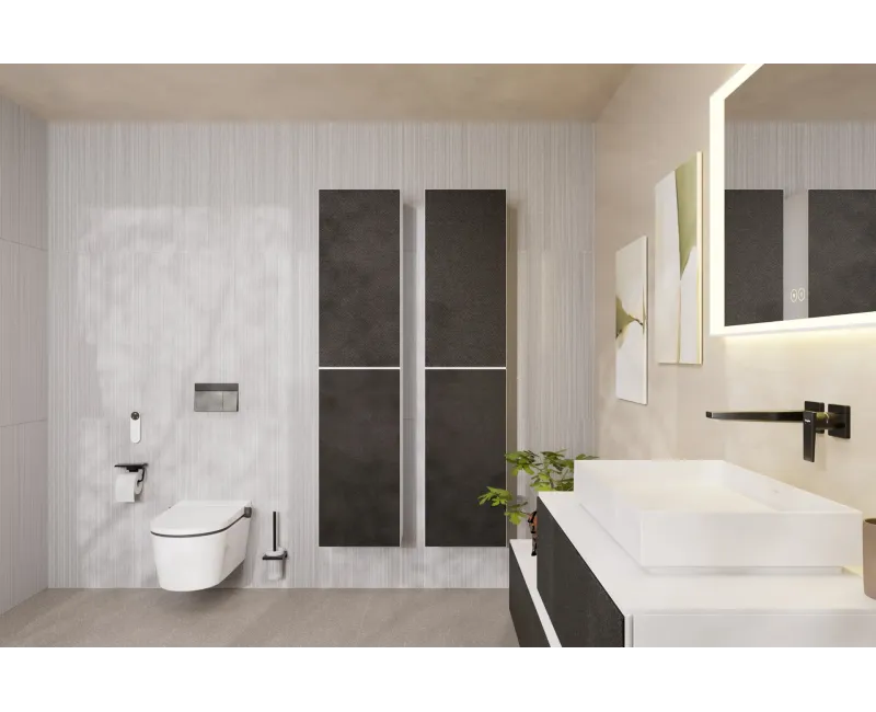 Tualetes pods ar Bide funkciju Hansgrohe LavaPura Element S, SoftClose, AquaHelix Flush, HygieneEffect, SmartClean, balts, 63021450 NEW