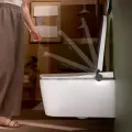 Tualetes pods ar Bide funkciju Hansgrohe LavaPura Element S, SoftClose, AquaHelix Flush, HygieneEffect, SmartClean, balts, 63021450 NEW