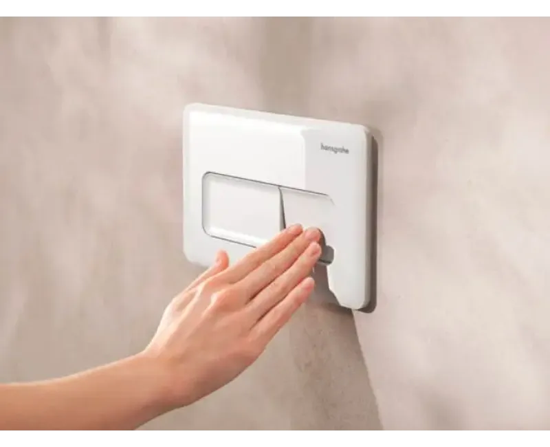 Poga iebūvējamajam rāmim Hansgrohe iFrame Original Q, balta, 66001450 NEW