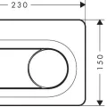 Poga iebūvējamajam rāmim Hansgrohe iFrame Original S, balta, 66002450 NEW