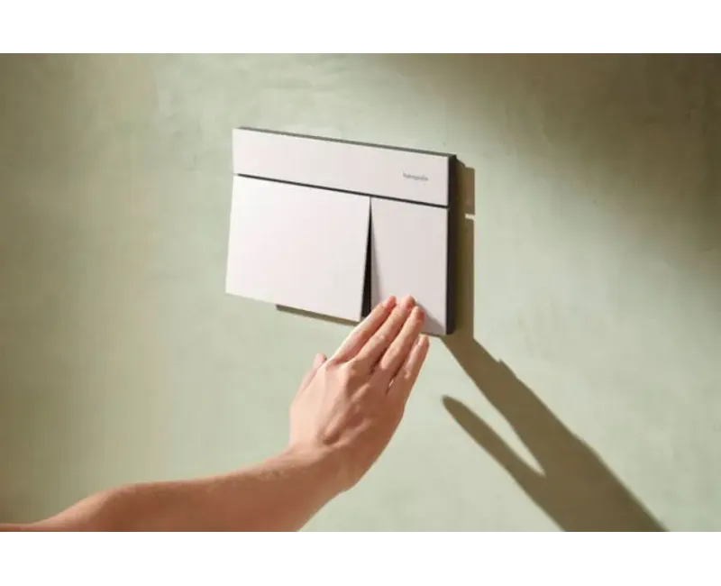 Кнопка для встраиваемой рамы Hansgrohe iFrame Element E, матовая белая, 66003700