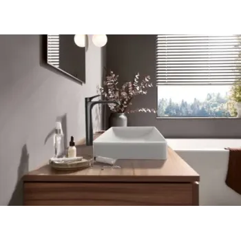 Vannas istabas izlietnes maisītājs Hansgrohe Vivenis, Paaugstināts ar PopUp vārstu, matēta melna, 75044340 NEW