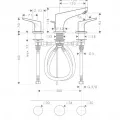 Vannas istabas izlietnes maisītājs Hansgrohe Focus E2 100, iebūvējams ar PopUp vārstu, hroms, 31937000 NEW