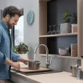 Virtuvinis kranas Hansgrohe Focus M42, nerūdijantis plienas, 71802800 NEW