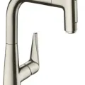 Virtuves izlietnes maisītājs Hansgrohe Talis Select M51, ar izvelkamu uzgali, sBOX, nerūsējošā tērauda izskats, 73868800 NEW