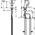 Virtuves izlietnes maisītājs Hansgrohe Talis Select M51, ar izvelkamu uzgali, sBOX, nerūsējošā tērauda izskats, 73868800 NEW