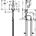Virtuves maisītājs Hansgrohe M71, izvelkams uzgalis, hroms, 73817000 NEW