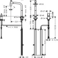 Virtuves maisītājs Hansgrohe M71, izvelkams uzgalis, sBOX, nerūsējošais tērauds, 73818800 NEW