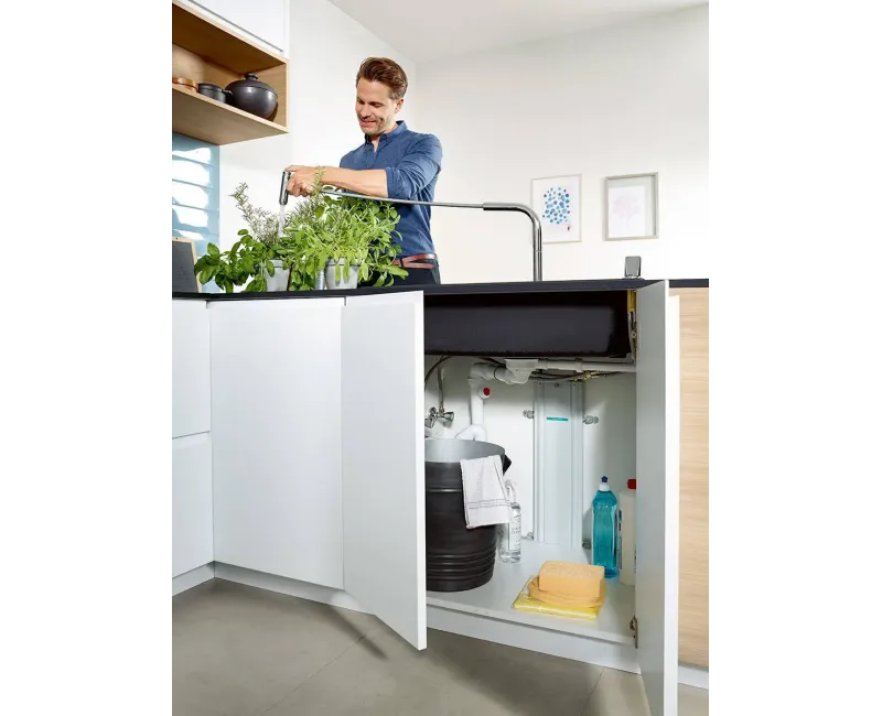 Virtuves maisītājs Hansgrohe M71, izvelkams uzgalis, sBOX, nerūsējošais tērauds, 73818800 NEW