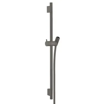 Dušas stienis Hansgrohe Unica'S, 65 cm ar dušas šļūteni, matēta melna, hroms, 28632340 NEW