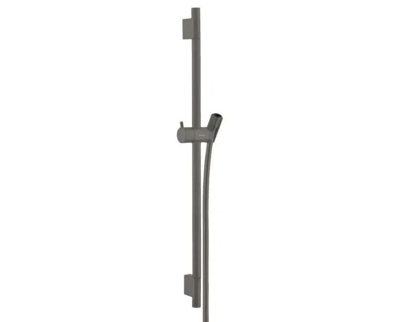 Dušas stienis Hansgrohe Unica'S, 65 cm ar dušas šļūteni, matēta melna, hroms, 28632340 NEW