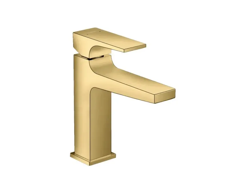 Смеситель для раковины Hansgrohe Metropol, с Push-Open сливом, полированный золото, 32507990