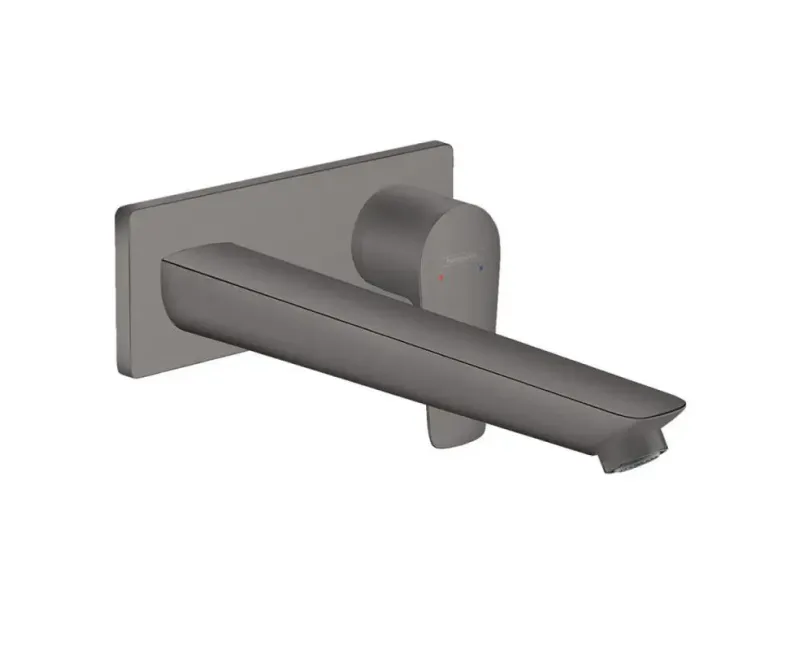 Смеситель для раковины Hansgrohe Talis E, встраиваемый, матовый черный хром, 71734340